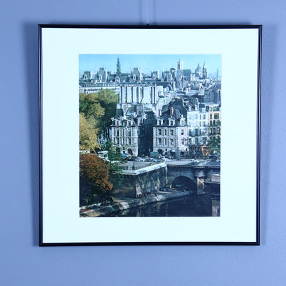 Framed Photograph – Louis XII Houses, Place du Pont-Neuf, Paris 1960s