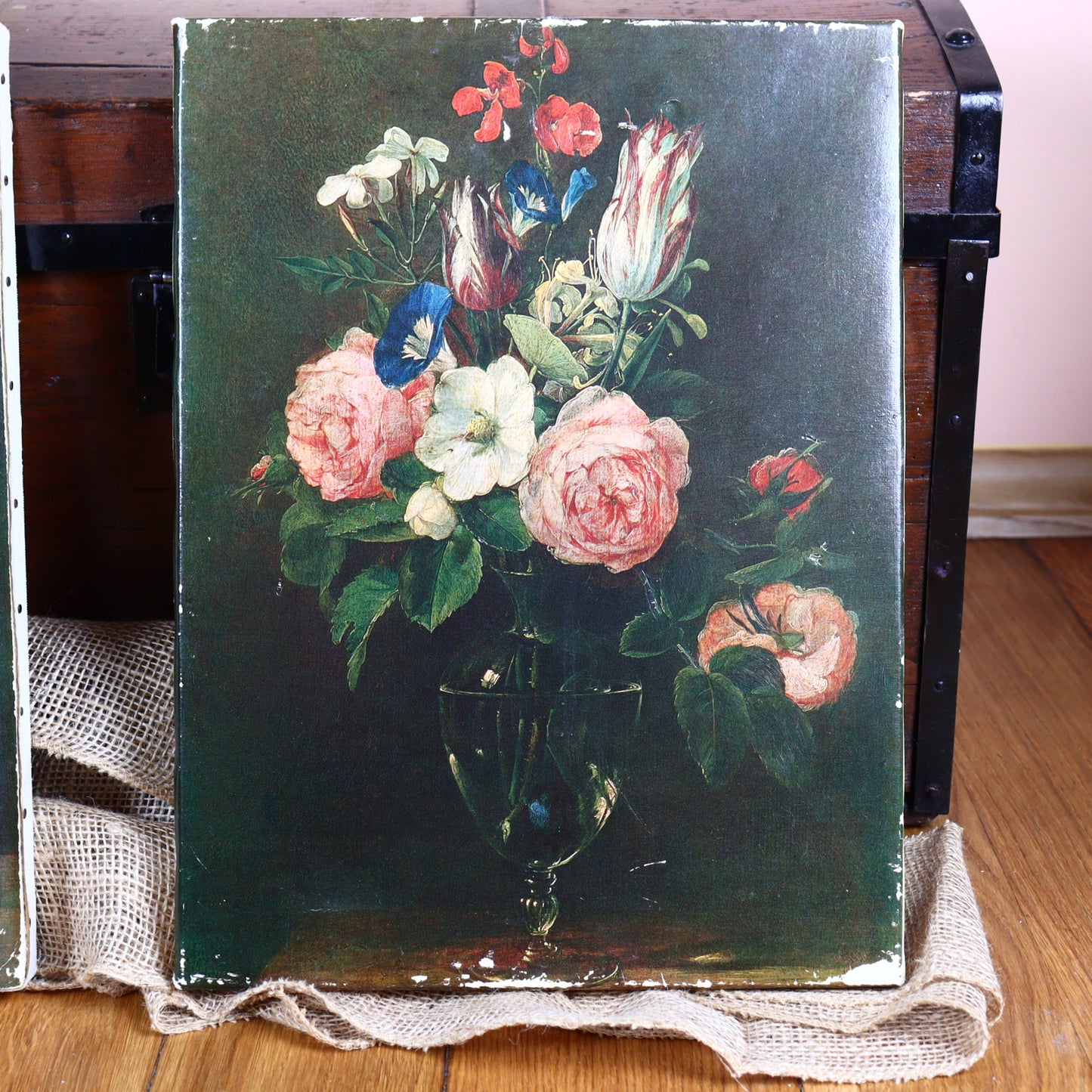 A pair of old reproductions of Jan Brueghel's paintings
