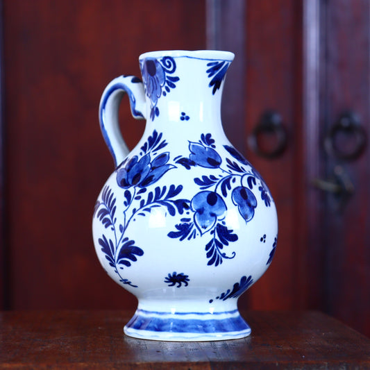 Small Ceramic Pitcher – Delft Style with Floral Motif