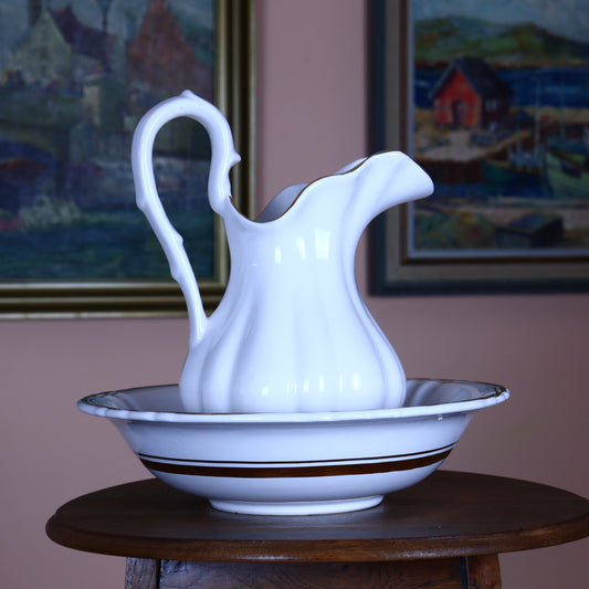 Ceramic Wash Set – Delfts Art Jug and Bowl