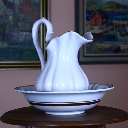 Ceramic Wash Set – Delfts Art Jug and Bowl