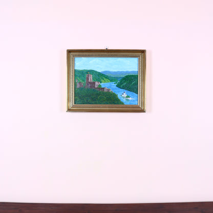 Painting on Canvas – Castles on the Rhine
