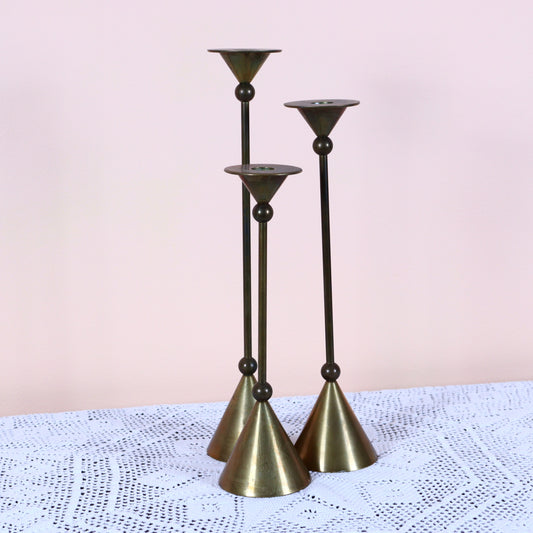Set of Brass Candlesticks