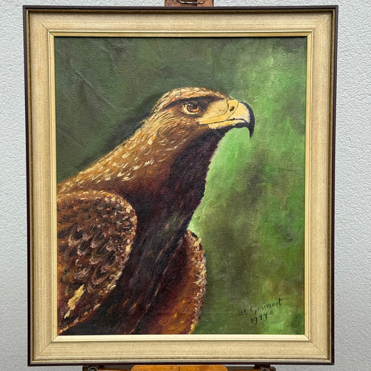Painting on Canvas – Eagle Portrait