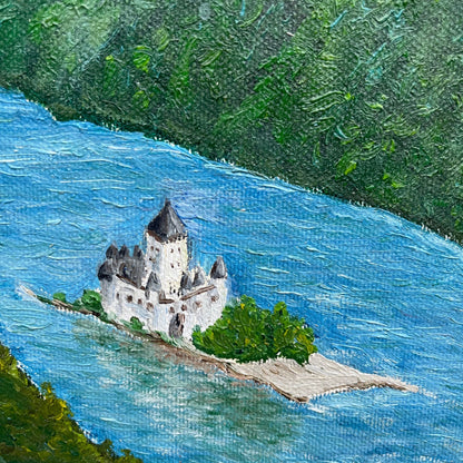 Painting on Canvas – Castles on the Rhine