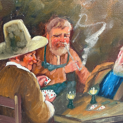 Painting on Canvas – Card Players
