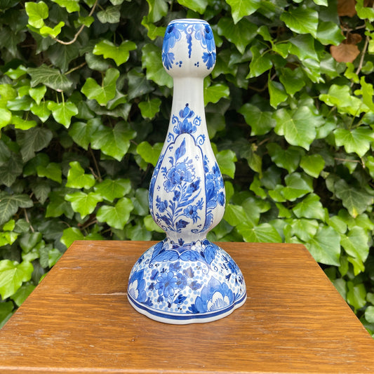 Royal Delft Blue Tulip-Shaped Candlestick