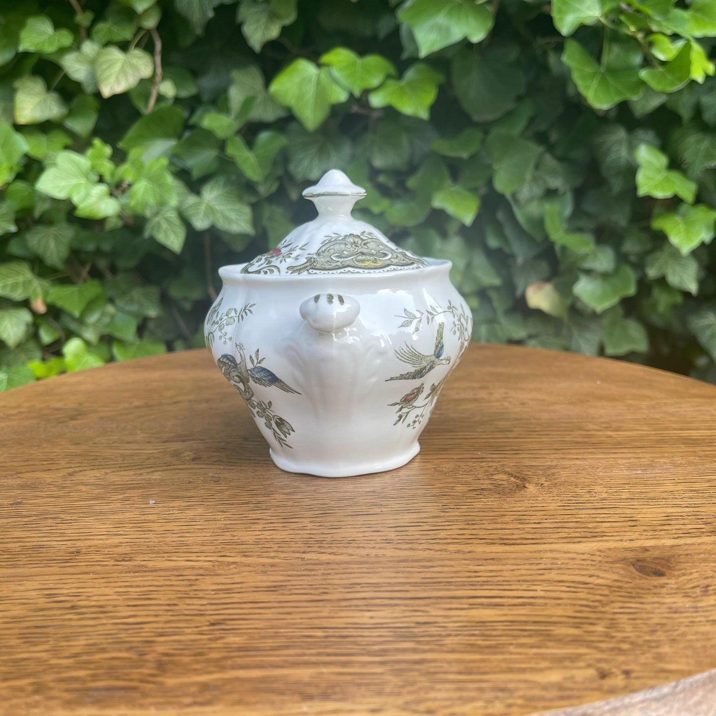 Ceramic Sugar Bowl – Windsor Green Pattern