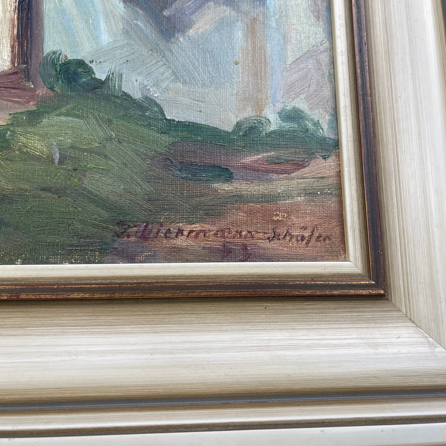 Oil Painting on Canvas – Mountain Cottage