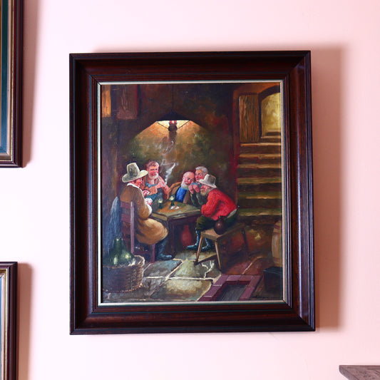 Painting on Canvas – Card Players