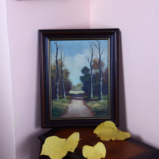 Painting on Canvas – Nostalgic Forest Road
