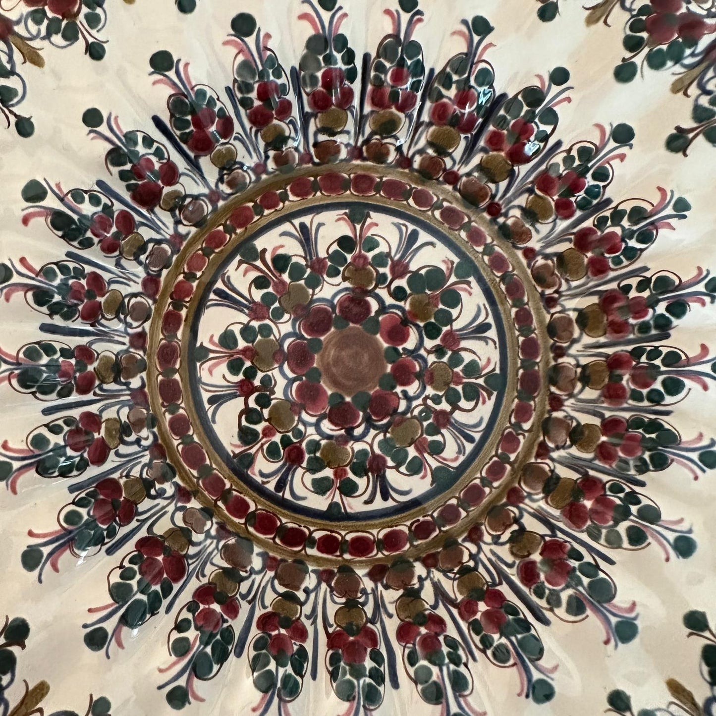 Decorative circular design with intricate patterns