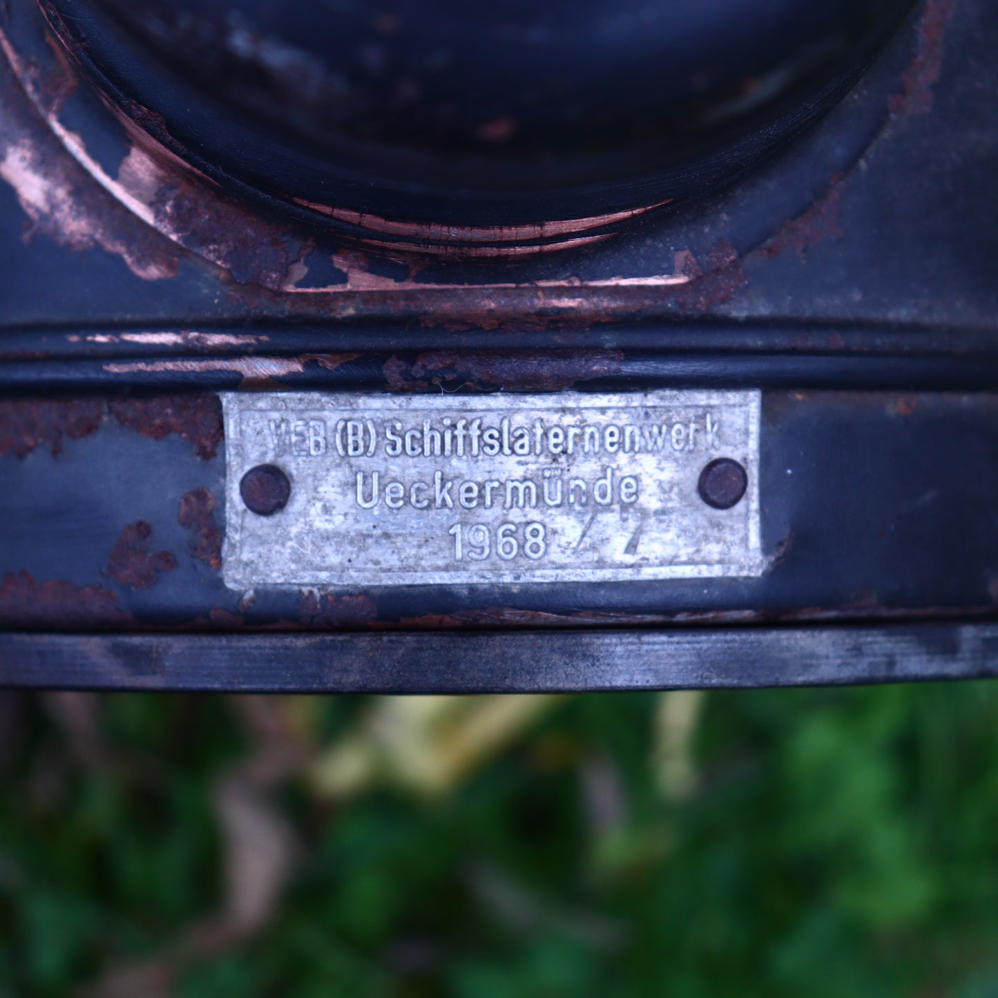 Vintage Industrial Oil Signal Lantern