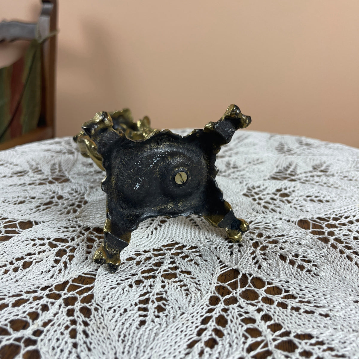 Vintage Solid Brass Candlestick 